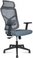 Кресло для руководителя Norden Asper (цвет: серый), с подголовником и поддержкой поясницы