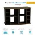 Тумба без дверок под аквариум Biodesign ALTUM PANORAMIC 300 (золотой орех) влдсп 126*51*79 см