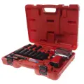 JTC-7663K2 - Набор инструментов для шиномонтажа (пневмогайковерт JTC-5812 1/2 1085Нм) 15 предметов в кейсе JTC