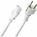 PERFORMANCE Powercord C13 1,5m, white, D1C17043