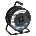 Катушка IEK GENERICA УК50 с термозащитой 4 места 2P+PE/50м 3х1,5 мм2
