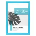 Рамка 21х30 см небьющаяся, багет 17,5 мм, пластик, BRAUBERG Colorful, голубая, 391238