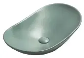Раковина в ванную накладная CeramaLux 61 см 7811AMLG-6 зеленая