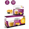 Кофе в капсулах Absolut Drive Cappuccino With Milk, кофе, ассорти, 32 кап. в уп.
