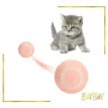 Игрушка для кошек, интерактивный мяч, дразнилка для котов, 2 режима, зарядка USB в комплекте (розовый цвет)