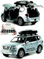 Металлическая машинка Chimey Model 1:32 Nissan Patrol M324 инерционная, свет, звук / Серый