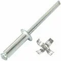 Заклепка лепестковая вытяжная алюм/сталь 3,2х12 Sorrex OY (1000штук)