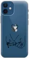 Силиконовый чехол на Apple iPhone 12 Mini / Эпл Айфон 12 мини с рисунком Lovers Hands