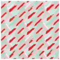 Бумага упаковочная MESHU Stylish green 70 х 100 см зеленый/красный 1 шт. 70 см 2.5 см абстракция