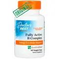 Doctor's Best, комплекс активных витаминов группы B, с Quatrefolic, 60 капсул