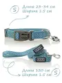 Ошейник и поводок для собак Snoopy, S, 23-34см/120х1.5см