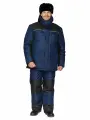 Костюм рабочий мужской утепленный Универсал-Т зима синий/чёрный 120-124 / 182-188 100%п/э (во отделка). спецодежда