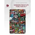 Чехол для Samsung Tab A7 Lite (8.7) (T220, T225) с магнитом, с рисунком граффити