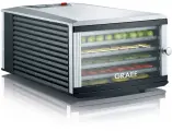 Сушилка для овощей и фруктов GRAEF DA506EU, серебристый, 6 поддонов