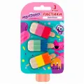 Набор ластиков фигурных Юнландия Сладкие истории, 3шт. (229594), 15 уп.