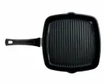 Сковорода гриль Горница 280х280 мм, несъемная ручка (софт тач), без крышки, серия Классик