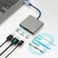 USB Type-C хаб с OTG, разветвитель, докстанция, HDMI 4К, концентратор универсальный с дополнительным питанием 100W