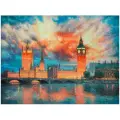 Картина стразами (алмазная мозаика) 40*50см, остров сокровищ Небо Лондона, на подрамнике, 662592