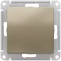 Переключатель одноклавишный шампань, сх.6, 10АХ, механизм Schneider Electric AtlasDesign (комплект 4шт)