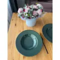 Тарелка для пасты/супа 28 см (2 шт), Keramika (Турция), цвет Зеленый космос