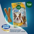 Лакомства для собак средних пород Triol Палочки жевательные, 75г (уп.3шт.) серия Dental