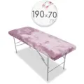 Чехол для кушетки и массажного стола, велюр, 190x70-75 см, пыльная роза