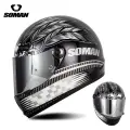 Шлем SOMAN H9, XXL, черно-белый, посеребренный, для мужчин и женщин