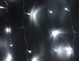 Гирлянда штора Quality Light 2*2 м, 400 холодных белых LED ламп, прозрачный ПВХ, соединяемая, IP20, BEAUTY LED
