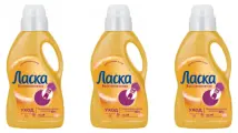 Гель для стирки Ласка Восстановление Уход для всех видов ткани 1 л, 3 шт