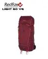 Туристический рюкзак RedFox Light V6, P450D, 60 л, бордовый, с компрессионными ремнями