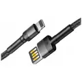 Baseus двусторонний USB - Lightning кабель для зарядки iPhone, iPad 2м черный