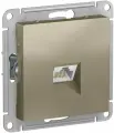 1 шт. Systeme Electric AtlasDesign Шампань Розетка компьютерная RJ45, механизм, ATN000583