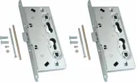 Корпус врезного замка для противопожарных дверей FL-0432 (комплект 2 штуки)