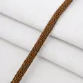 Шнур для рукоделия плетеный круглый, 6 мм*100 м, коричневый, Лента (полиэстер)