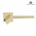 Дверная ручка на розетке PORTA DI PARMA Origami pvd полированное золото