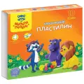 Пластилин Мульти-Пульти Приключения Енота классический 10 цветов (КП_10208), разноцветный, 10 цв., 200 г