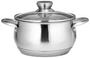 Кастрюля LARA LR02-421 серия майами, нерж, 2,7л 18x10,5см, капс. 9-ступенч. дно, крышка, шкала