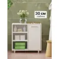 Тумба в ванную узкая Simplycon 70х69.2х30 см, Белый цвет