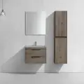 Тумба с раковиной из искусственного камня Vincea Chiara 2D 600 R.Oak, Grey