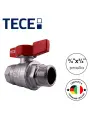 Кран шаровой для воды и газа TECE 3/4 (13300012) ручка-бабочка вр/нр