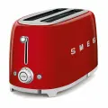 Тостер Smeg TSF02RDEU, красный, нержавеющая сталь, 4 тоста
