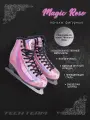 Фигурные коньки для девочек и женщин Tech Team Magic Rose розовая голография, размер 39