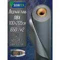 Ткань ПВХ лодочная, Sijiatex 650 г/м2 (Серый) 100х205 см для ремонта лодок и других изделий из ПВХ