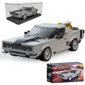 Конструктор Mould King 27035 Dodge Charger Мышечный автомобиль, 355 деталей, серии Спид Чемпионс, серый