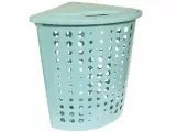 Корзина для белья пластик угловая с крышкой 45л молетта 508х402хН554мм Бирюзовый 6 ;