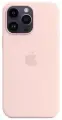 Чехол iPhone 14 Pro Max Silicone Case MagSafe Chalk Pink / Розовый мел