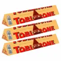 Шоколад Toblerone Молочный с медово-миндальной нугой, 3 шт. х 100 гр. (Швейцария)