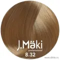 J.Maki Стойкий краситель для волос, 8.32 бежевый светло-русый, 60 мл