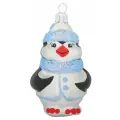 Елочная игрушка Елочка Пингвин С 851, матовый белый, 8 см, 1 шт.