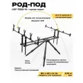 Род-под на 5 удилищ усиленный сверх-устойчивый, KDF, регулировка по длине, наклон, черный графит